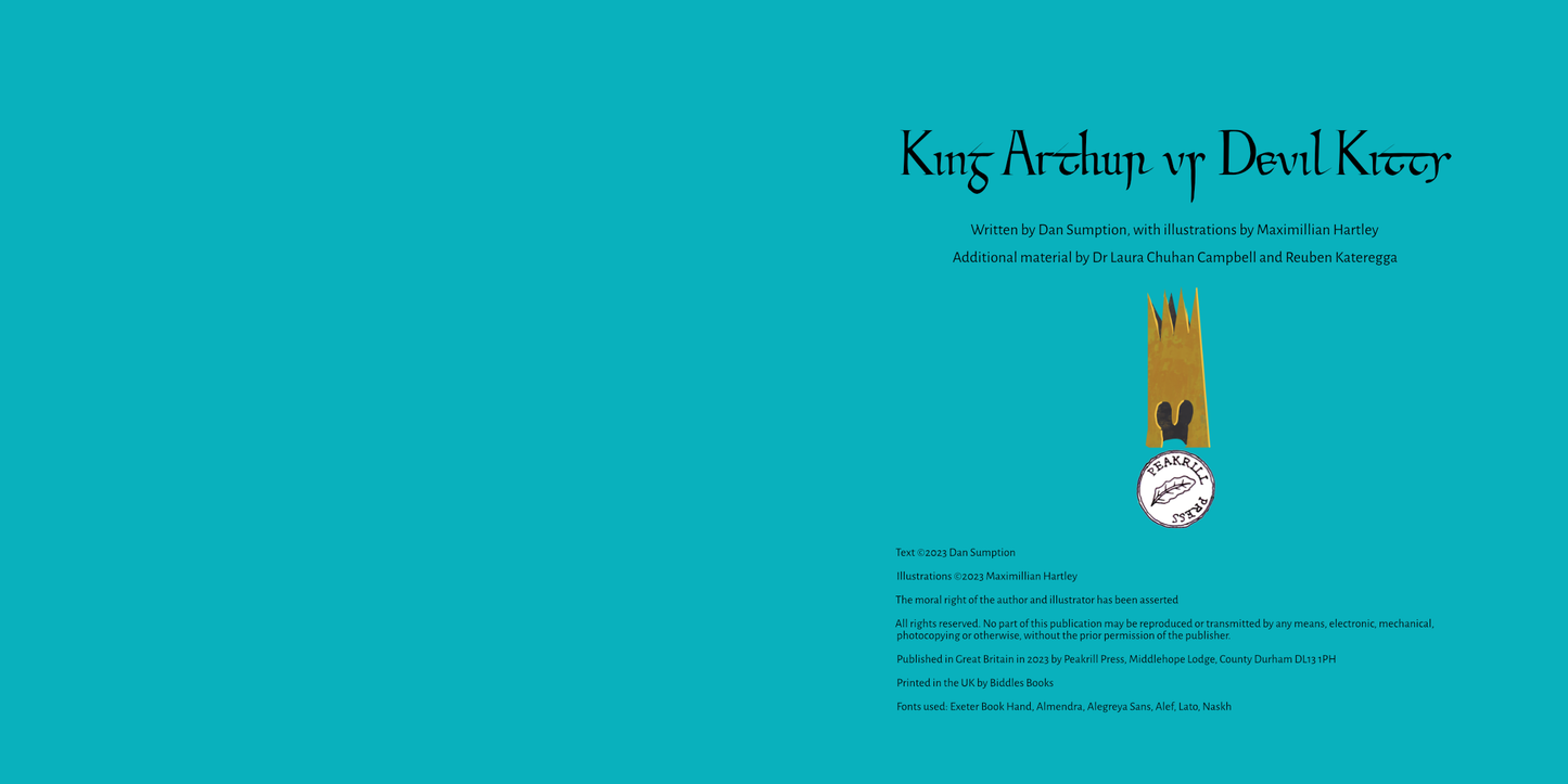 King Arthur vs Devil Kitty, by Daniel Sumption, illustrated by Maximillian Hartley